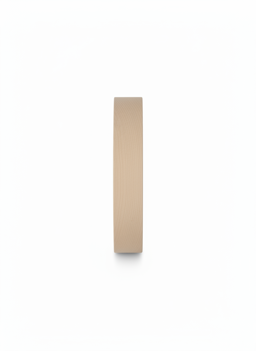 Beige Wood Wall Clock