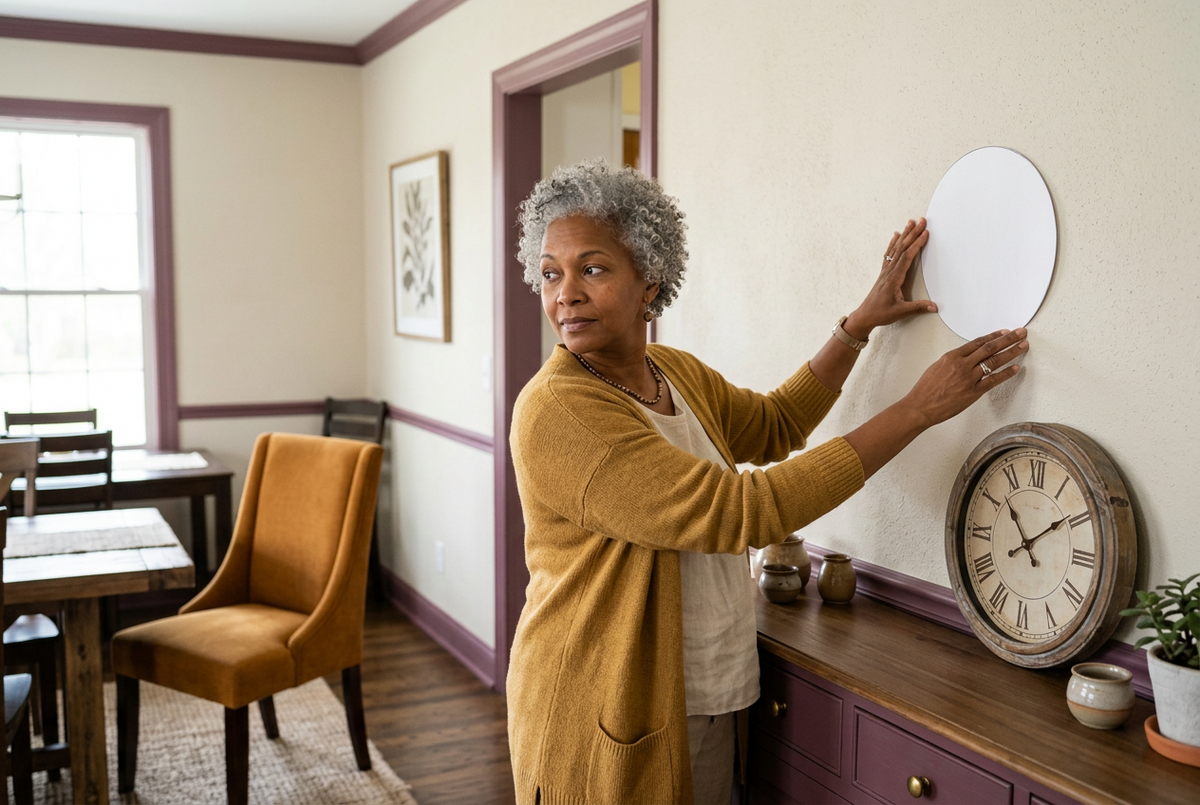 Where to Hang a Wall Clock Before Making a Hole