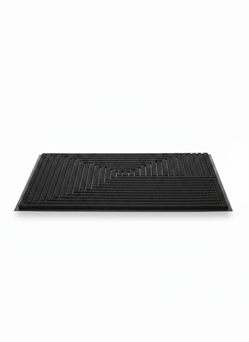 Black Minimal Doormat