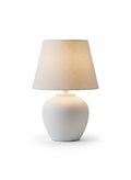 White Ceramic Table Lamp - White