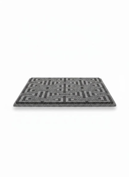 Gray Geometric Doormat