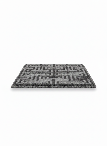 Grey Geometric Doormat