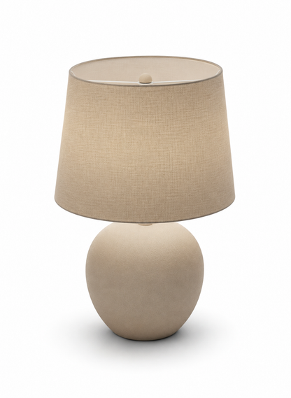 Beige Fabric Table Lamp
