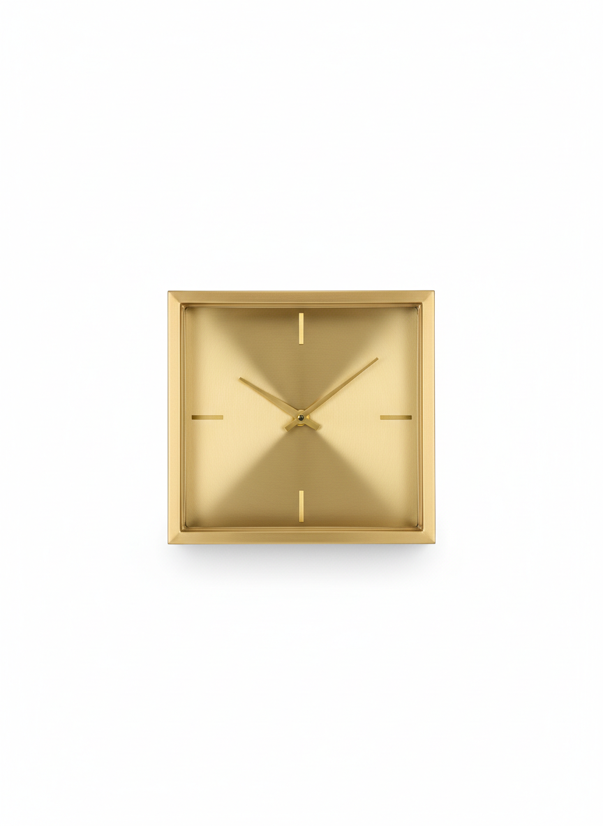Gold Accent Wall Clock