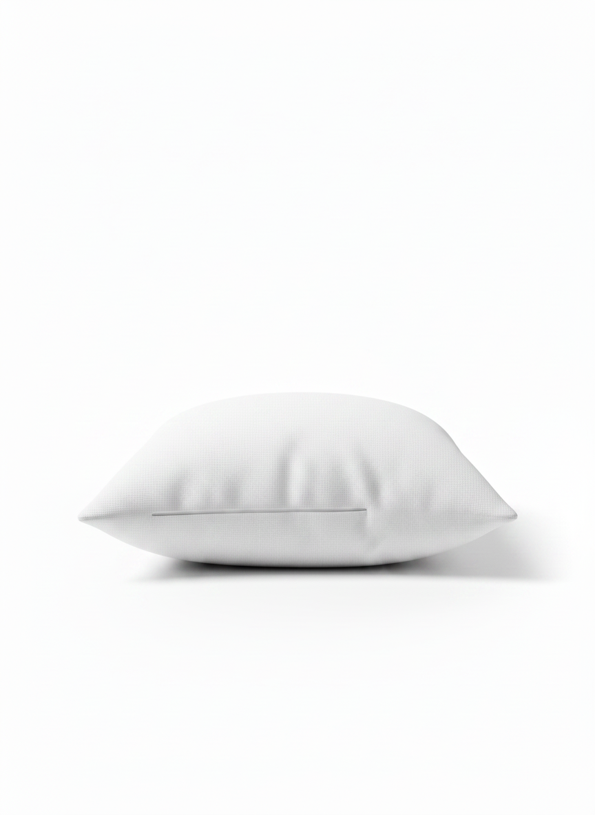 White Minimal Pillow