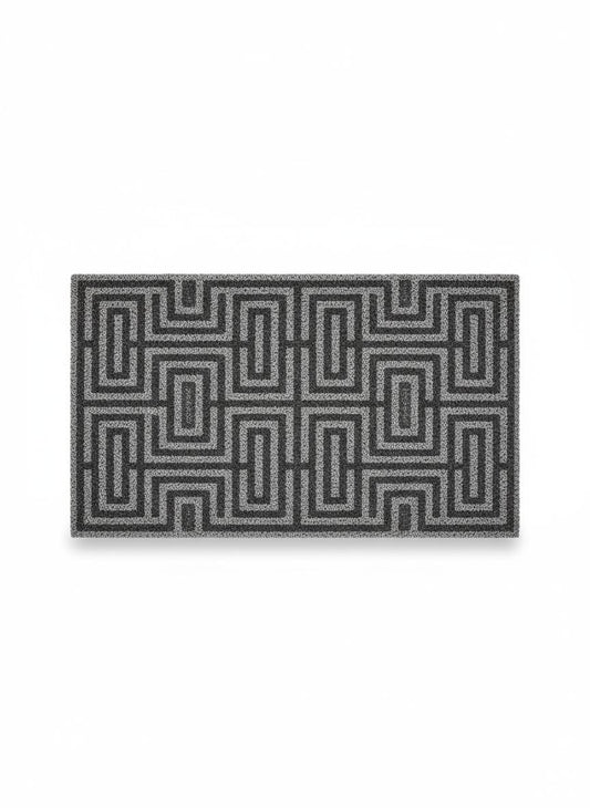 Gray Geometric Doormat