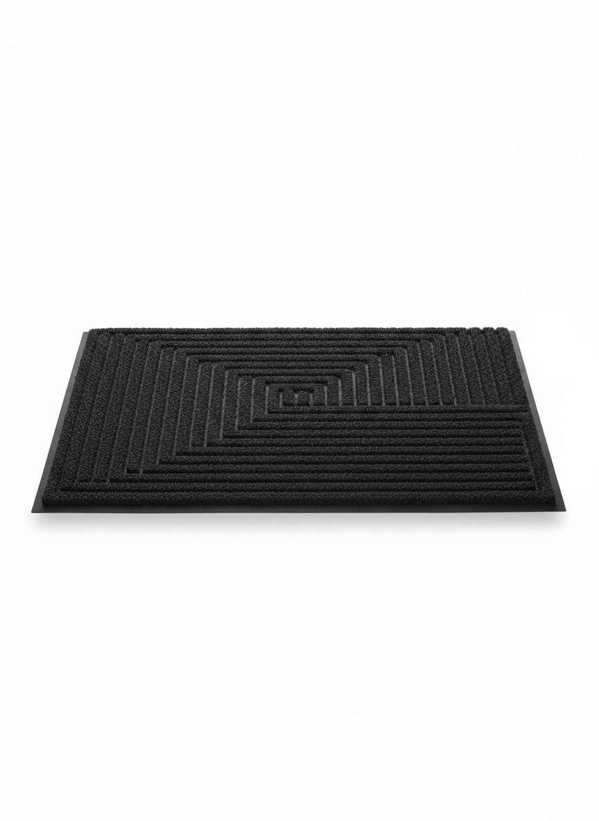Black Minimal Doormat