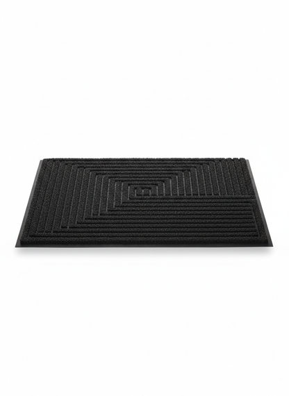 Black Minimal Doormat