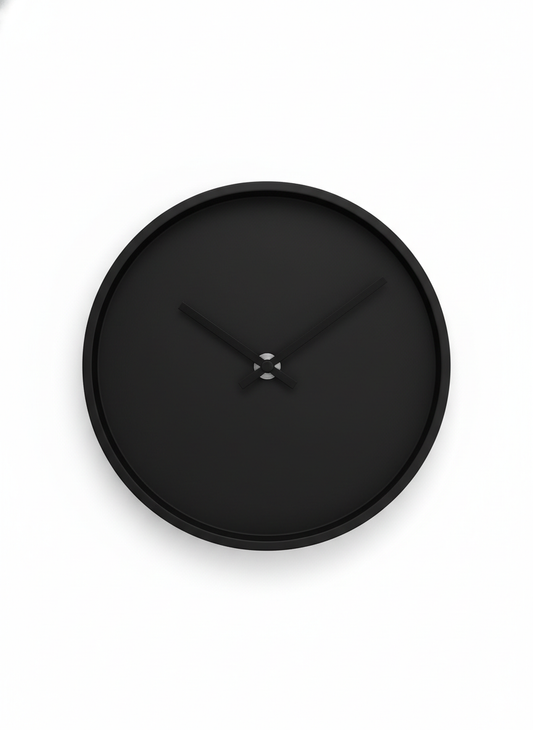 Modern Black Wall Clock