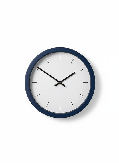 Navy Round Wall Clock