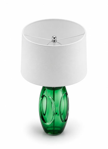 Green Glass Table Lamp