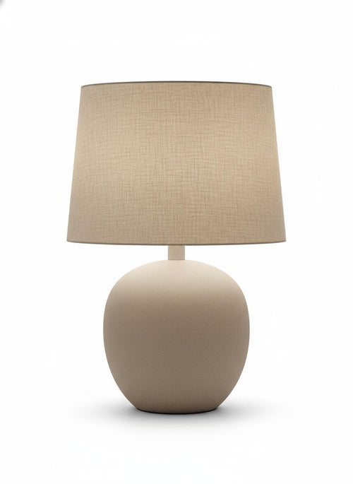 Beige Fabric Table Lamp - Beige