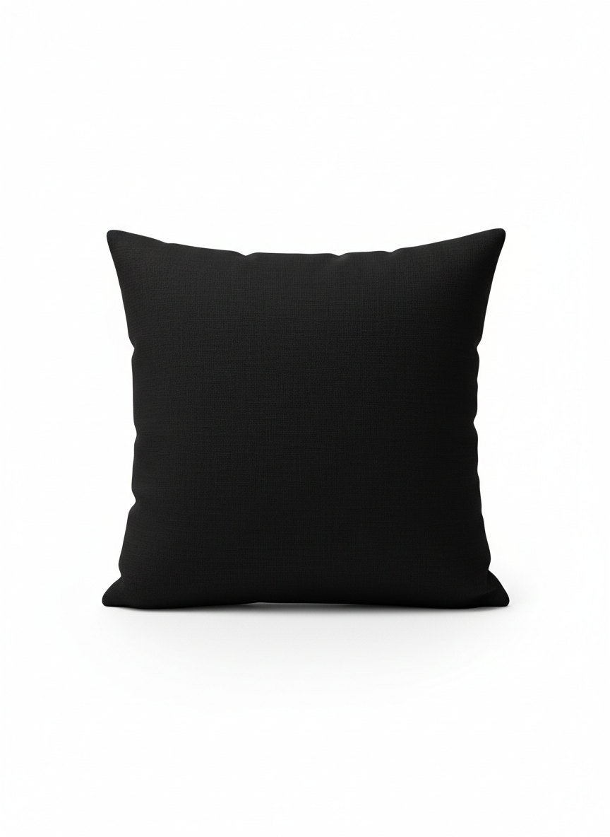 Black Modern Pillow