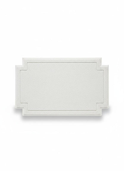 White Modern Doormat