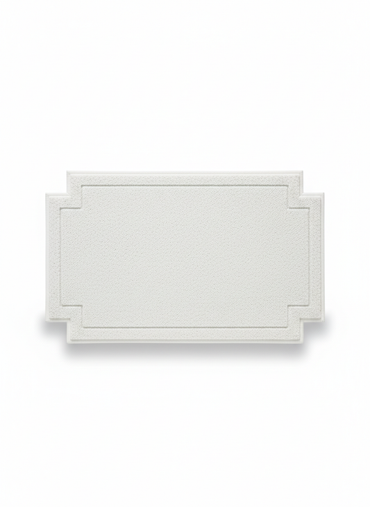 White Modern Doormat