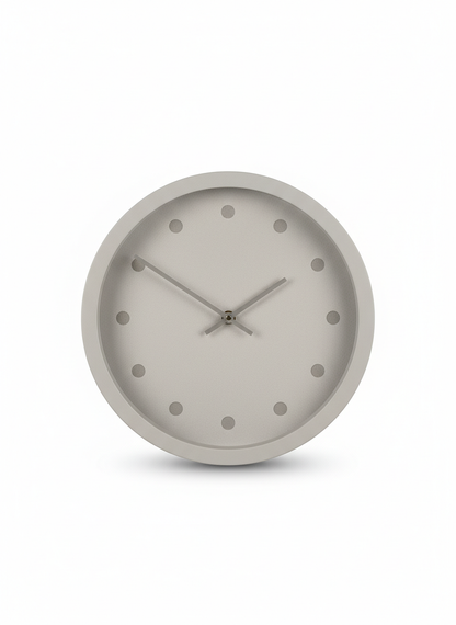 Grey Minimal Wall Clock